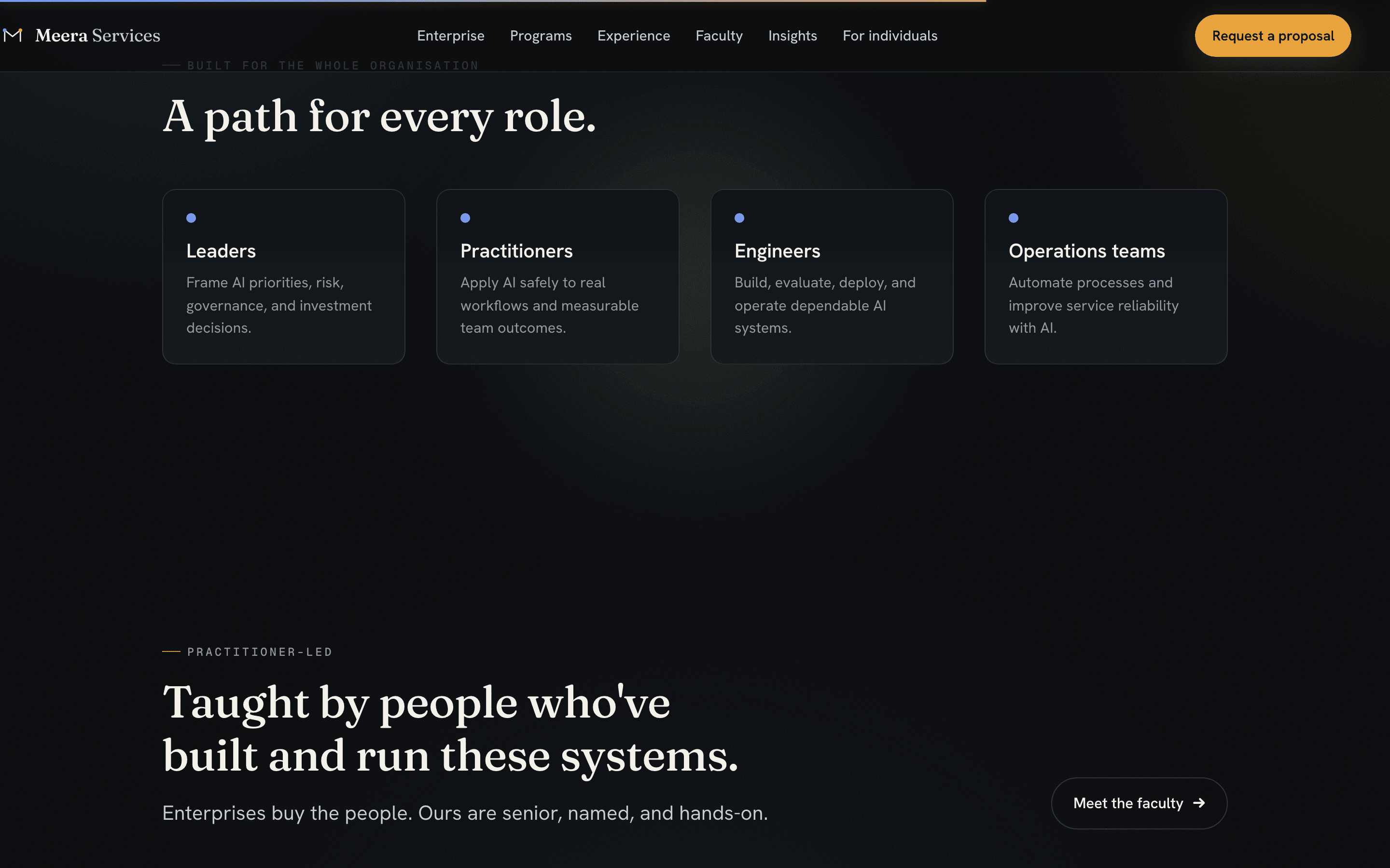 Training paths for leaders, practitioners, engineers and operations teams.